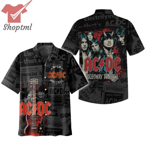 AC/DC Rock Band Highway to Hell Hawaiian Shirt