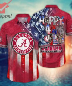 Alabama Crimson Tide NCAA 4th of july hawaiian shirt
