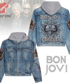 Bon Jovi Forever Hooded Denim Jacket