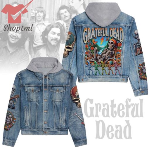 Grateful Dead Band Hooded Denim Jacket
