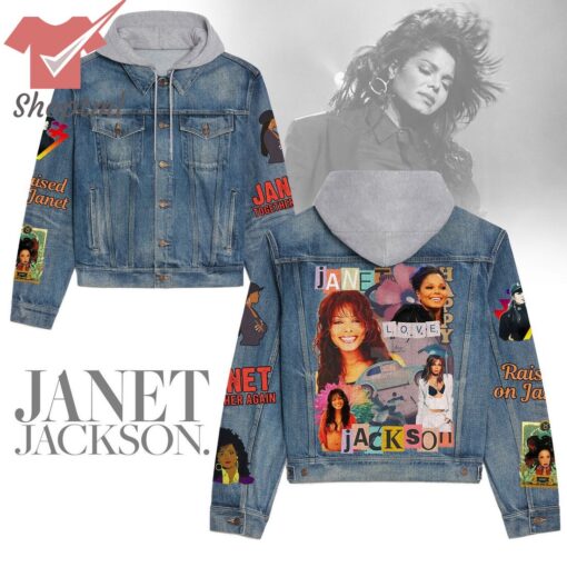 Janet Jackson Hooded Denim Jacket