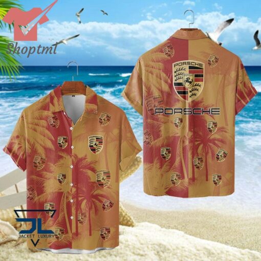 Porsche Summer Tropical Hawaiian Shirt