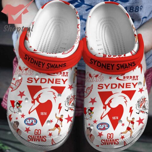 Sydney Swans Go Swans AFL 2024 Crocs Clogs