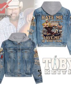 Toby Keith Love Me If You Can Hooded Denim Jacket