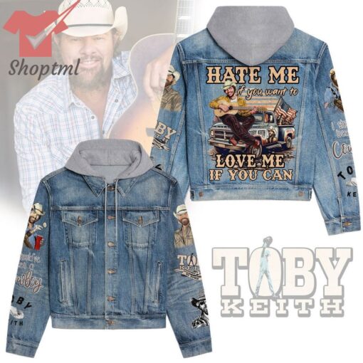 Toby Keith Love Me If You Can Hooded Denim Jacket