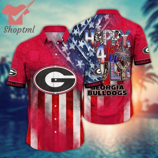 Georgia Bulldogs NCAA 4th of july hawaiian shirt