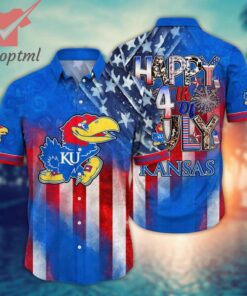 Kansas Jayhawks NCAA 4th of july hawaiian shirt