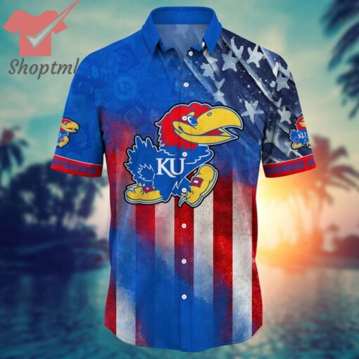 Kansas Jayhawks NCAA 4th of july hawaiian shirt