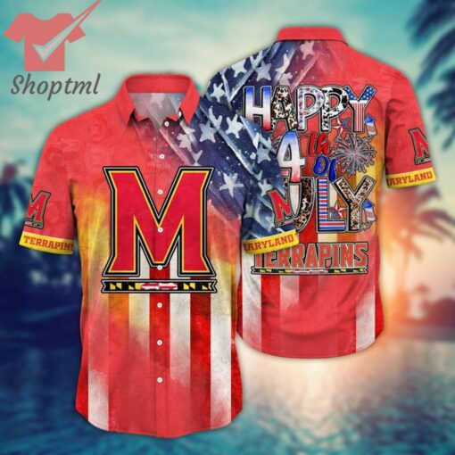 Maryland Terrapins NCAA 4th of july hawaiian shirt