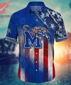 Memphis Tigers NCAA 4th of july hawaiian shirt