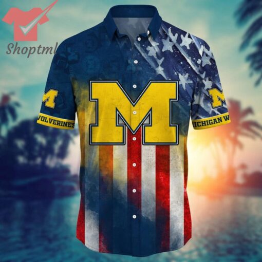 Michigan Wolverines NCAA 4th of july hawaiian shirt