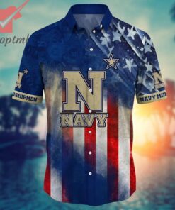 Navy Midshipmen NCAA 4th of july hawaiian shirt
