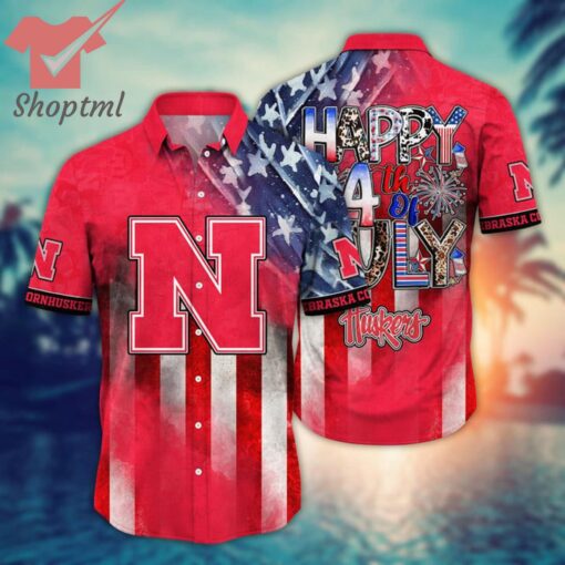 Nebraska Cornhuskers NCAA 4th of july hawaiian shirt