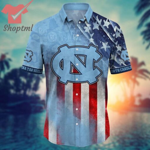 North Carolina Tar Heels NCAA 4th of july hawaiian shirt