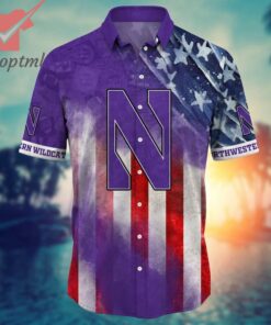 Northwestern Wildcats NCAA 4th of july hawaiian shirt