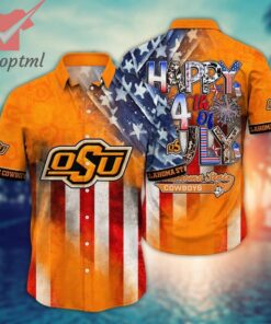 Oklahoma State Cowboys NCAA 4th of july hawaiian shirt