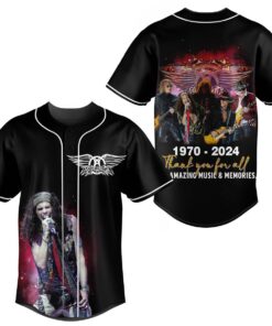 Aerosmith Memories 1970-2024 Baseball Jersey