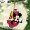 Adelaide Football Club Crows AFL Mickey Mouse Christmas Ornament