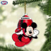 Collingwood Football Club Magpies AFL Mickey Mouse Christmas Ornament