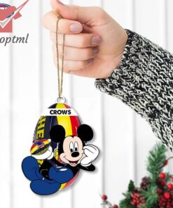 adelaide football club crows afl mickey mouse christmas ornament 3 4gPHk