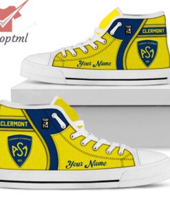 asm clermont auvergne personalized high top canvas shoes 2 IDh2t