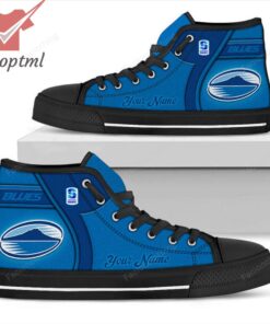 Blues Super Rugby Personalized High Top Canvas Shoes