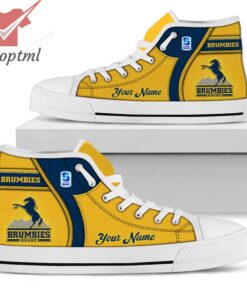 Brumbies Super Rugby Personalized High Top Canvas Shoes