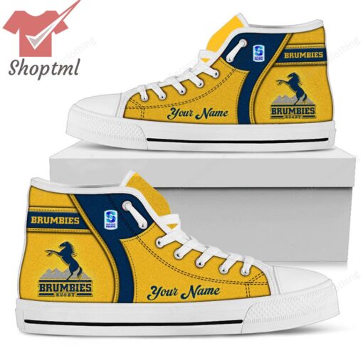 Brumbies Super Rugby Personalized High Top Canvas Shoes