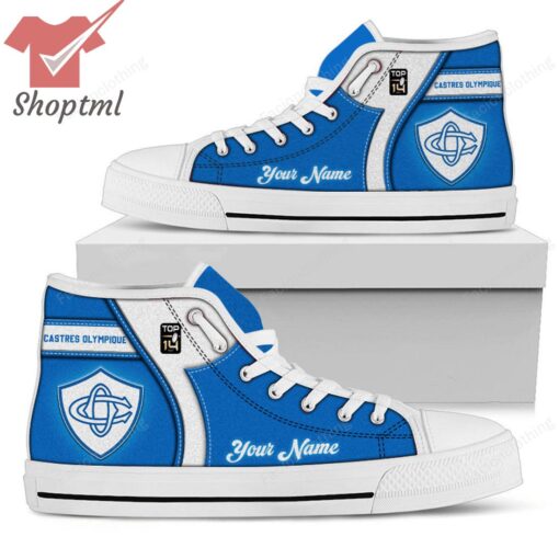 Castres Olympique Personalized High Top Canvas Shoes