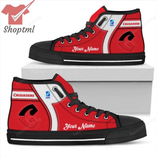 Crusaders Super Rugby Personalized High Top Canvas Shoes