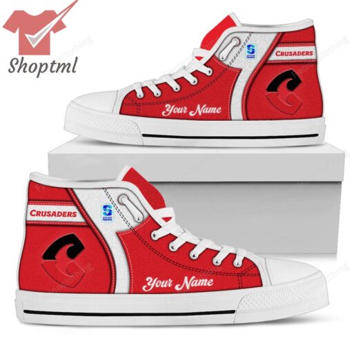 Crusaders Super Rugby Personalized High Top Canvas Shoes