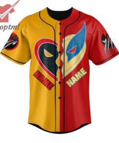 Deadpool & Wolverine Custom Name Baseball Jersey