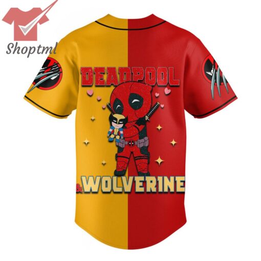 Deadpool & Wolverine Custom Name Baseball Jersey