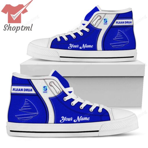 Fijian Drua Super Rugby Personalized High Top Canvas Shoes