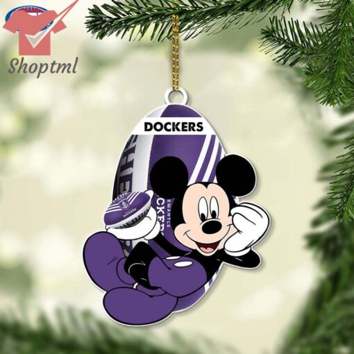 Fremantle Dockers AFL Mickey Mouse Christmas Ornament