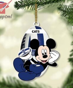 West Coast Eagles AFL Mickey Mouse Christmas Ornament