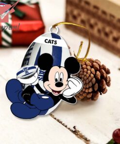 geelong cats afl mickey mouse christmas ornament 3 lGCdF