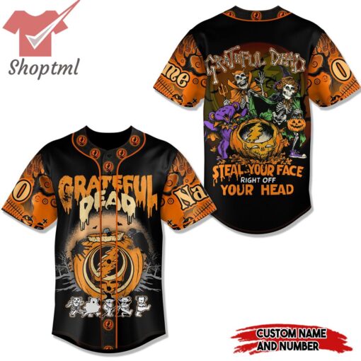 Grateful Dead Steel You Face Right Off Your Hands Personalized Baseball Jersey