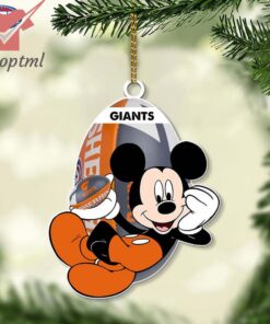 West Coast Eagles AFL Mickey Mouse Christmas Ornament