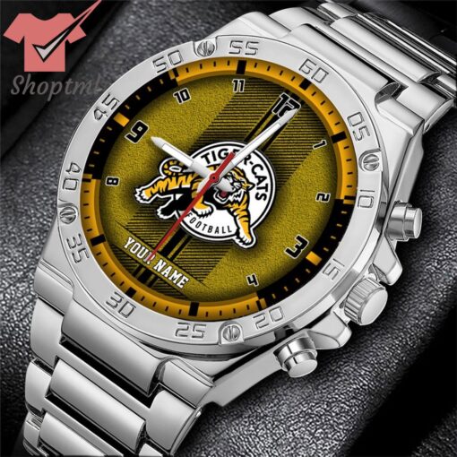 Hamilton Tiger-Cats CFL Personalized Stainless Steel Watch