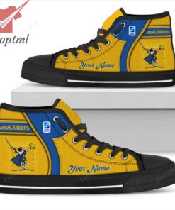 Highlanders Super Rugby Personalized High Top Canvas Shoes