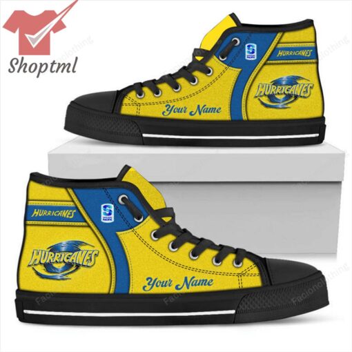 Hurricanes Super Rugby Personalized High Top Canvas Shoes