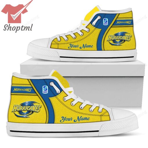 Hurricanes Super Rugby Personalized High Top Canvas Shoes