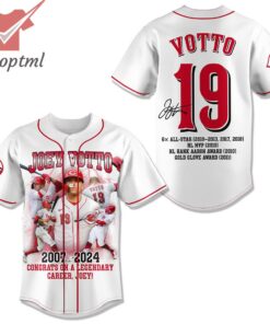 Joey Votto Congrats On A Legend Baseball Jersey