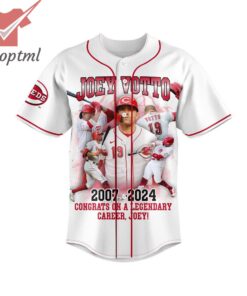 Joey Votto Congrats On A Legend Baseball Jersey