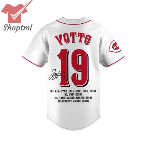 Joey Votto Congrats On A Legend Baseball Jersey