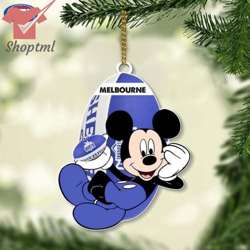 Melbourne Football Club AFL Mickey Mouse Christmas Ornament