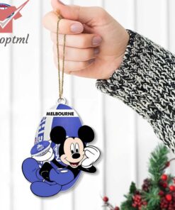 Melbourne Football Club AFL Mickey Mouse Christmas Ornament