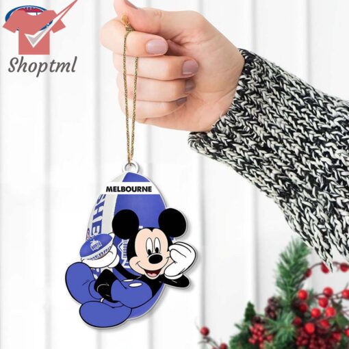 Melbourne Football Club AFL Mickey Mouse Christmas Ornament