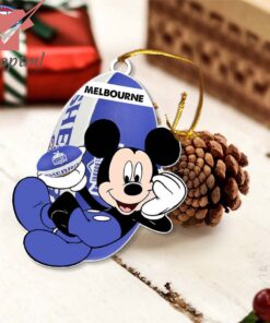 melbourne football club afl mickey mouse christmas ornament 3 XFE9U